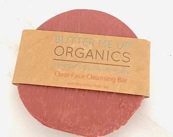 Organic Facial Bar / Organic Face Soap / Rose Clay Soap / Clay Soap