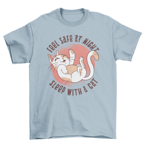 Funny Sleep Cat T-shirt