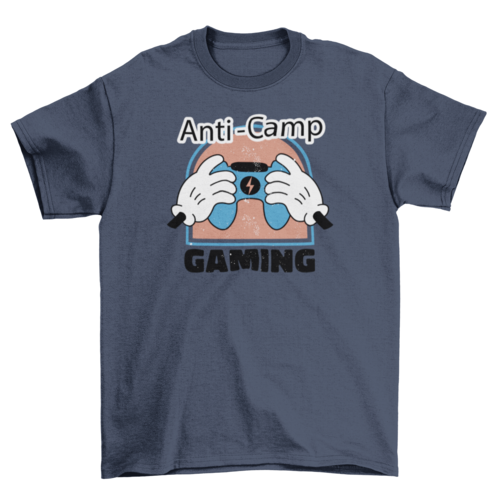 Gaming controller retro cartoon t-shirt design