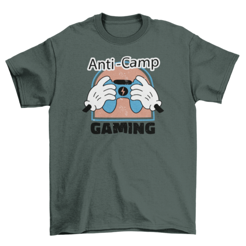 Gaming controller retro cartoon t-shirt design