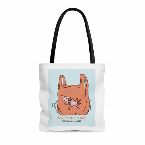 Save The Planet Axolotl Tote Bag