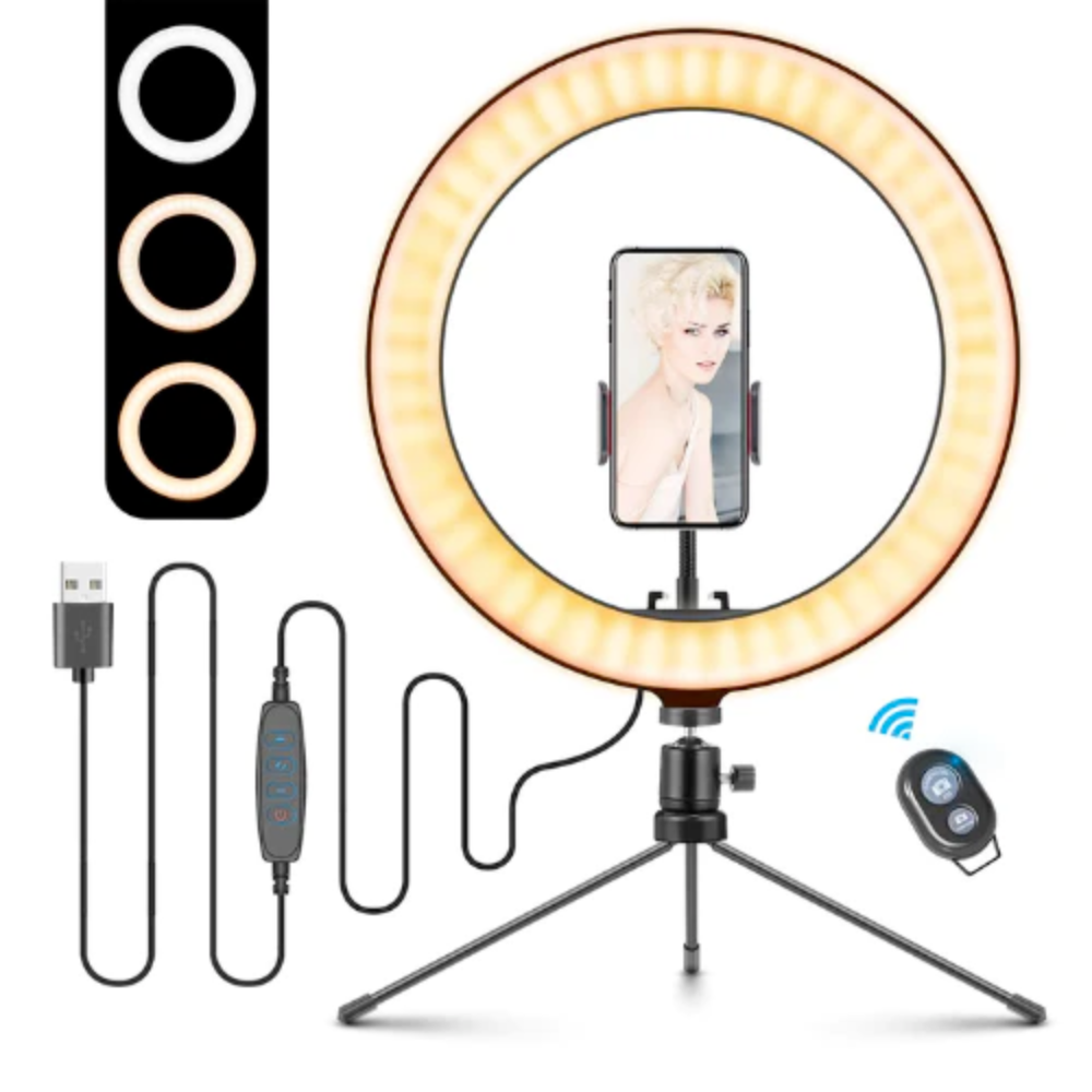 10" Table Top Selfie LED Lamp