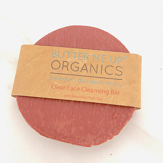 Organic Facial Bar / Organic Face Soap / Rose Clay