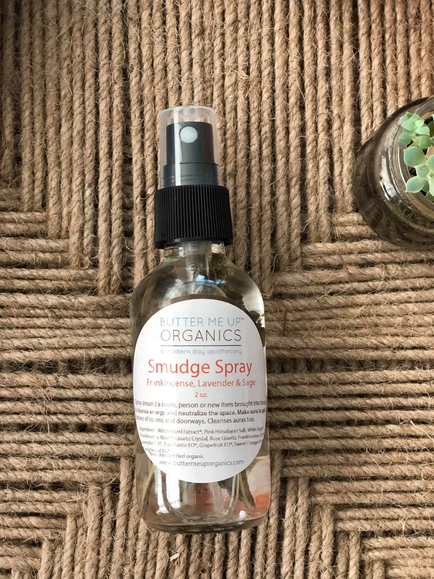 Organic Energy Cleansing Spray / Smudge Spray / Space Clearing /