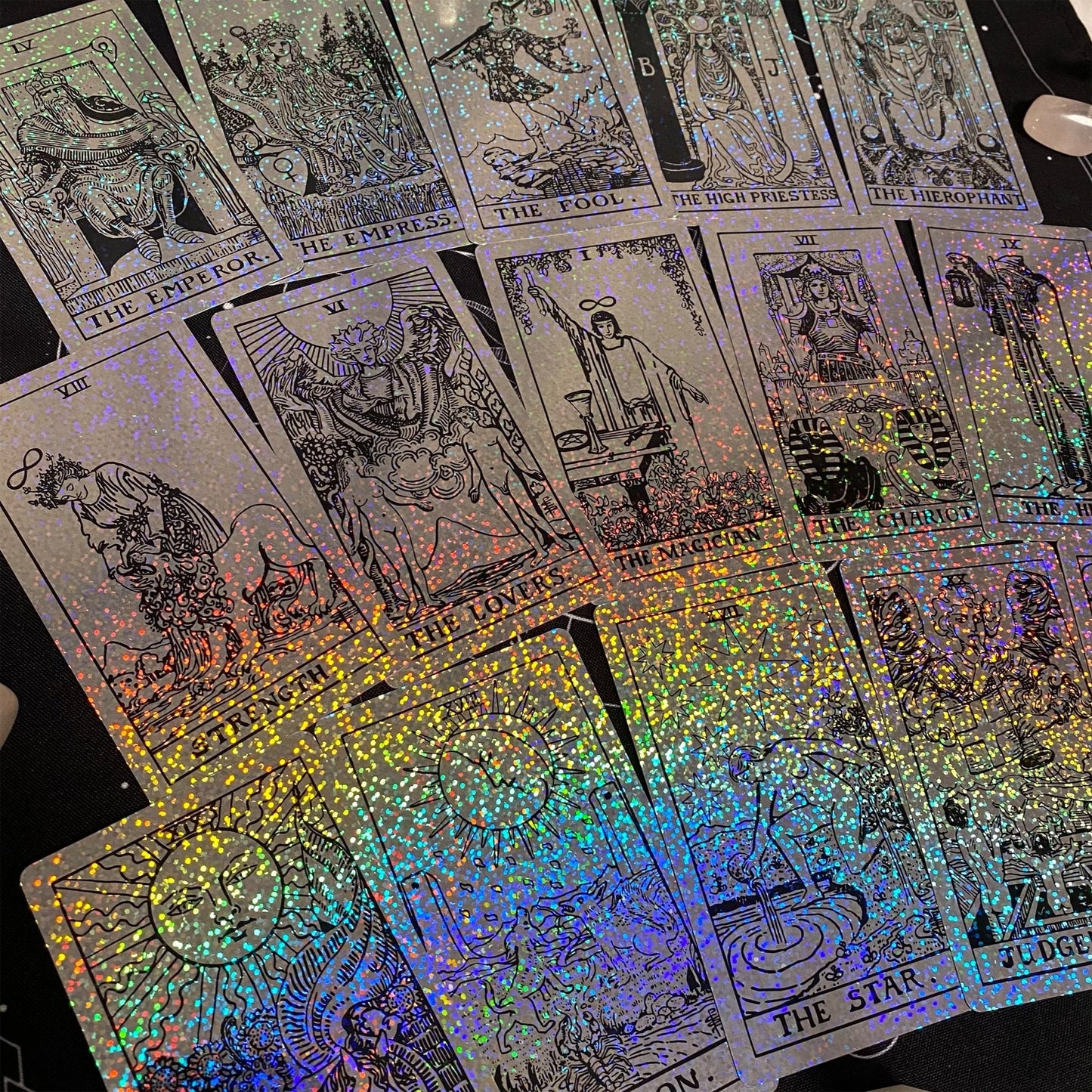 Rider Waite Holographic Crystal Foil Tarot Deck