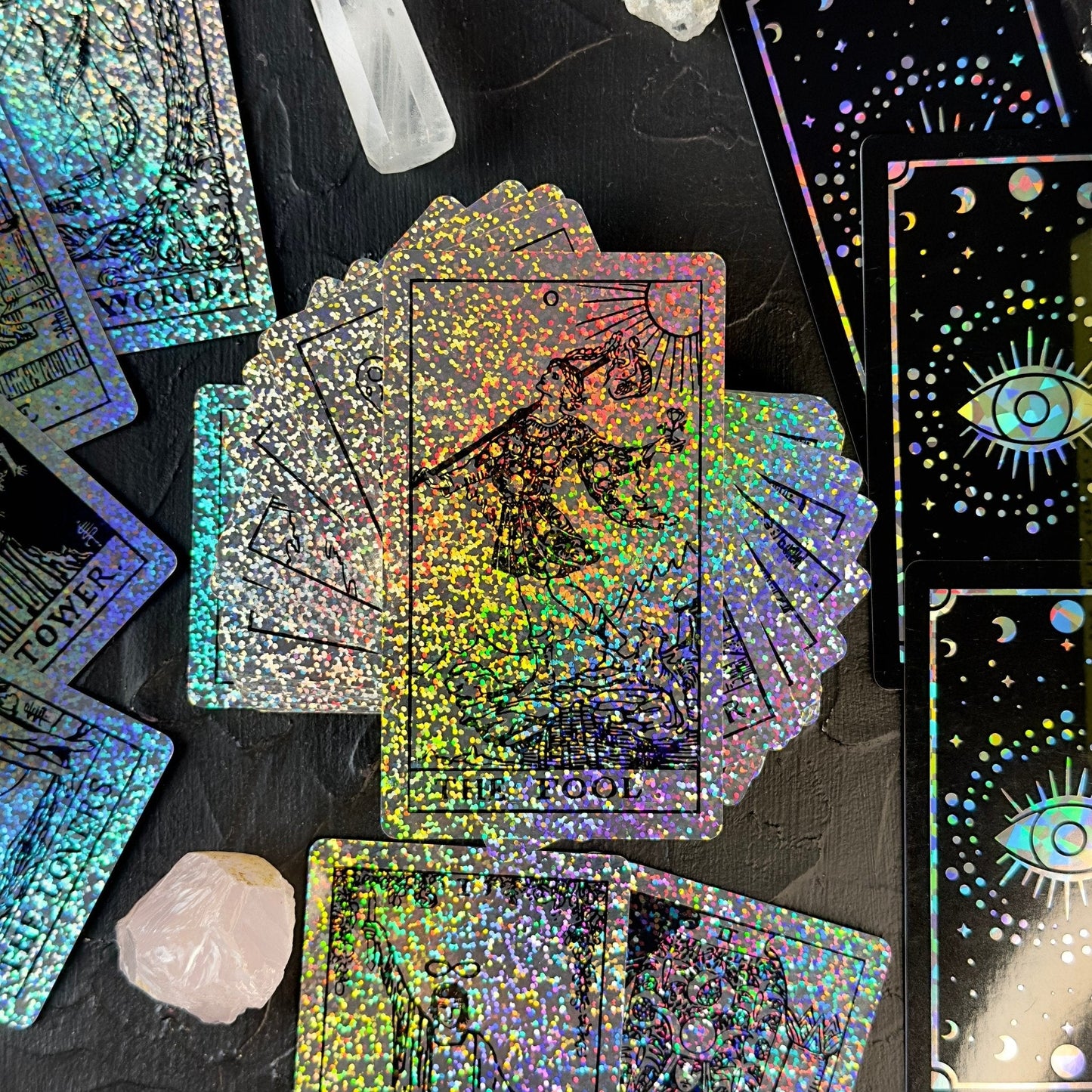 Rider Waite Holographic Crystal Foil Tarot Deck