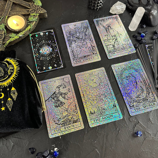 Rider Waite Holographic Crystal Foil Tarot Deck