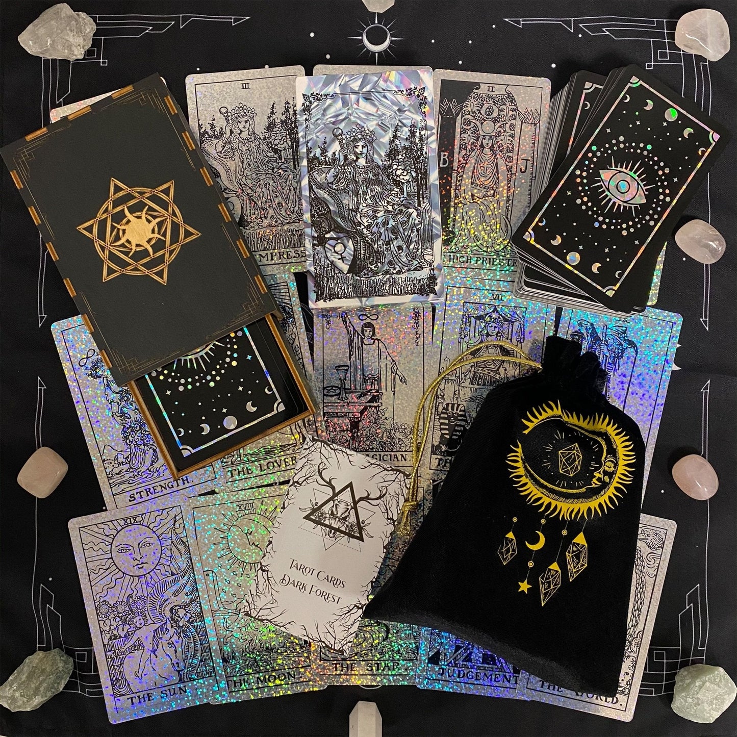 Rider Waite Holographic Crystal Foil Tarot Deck