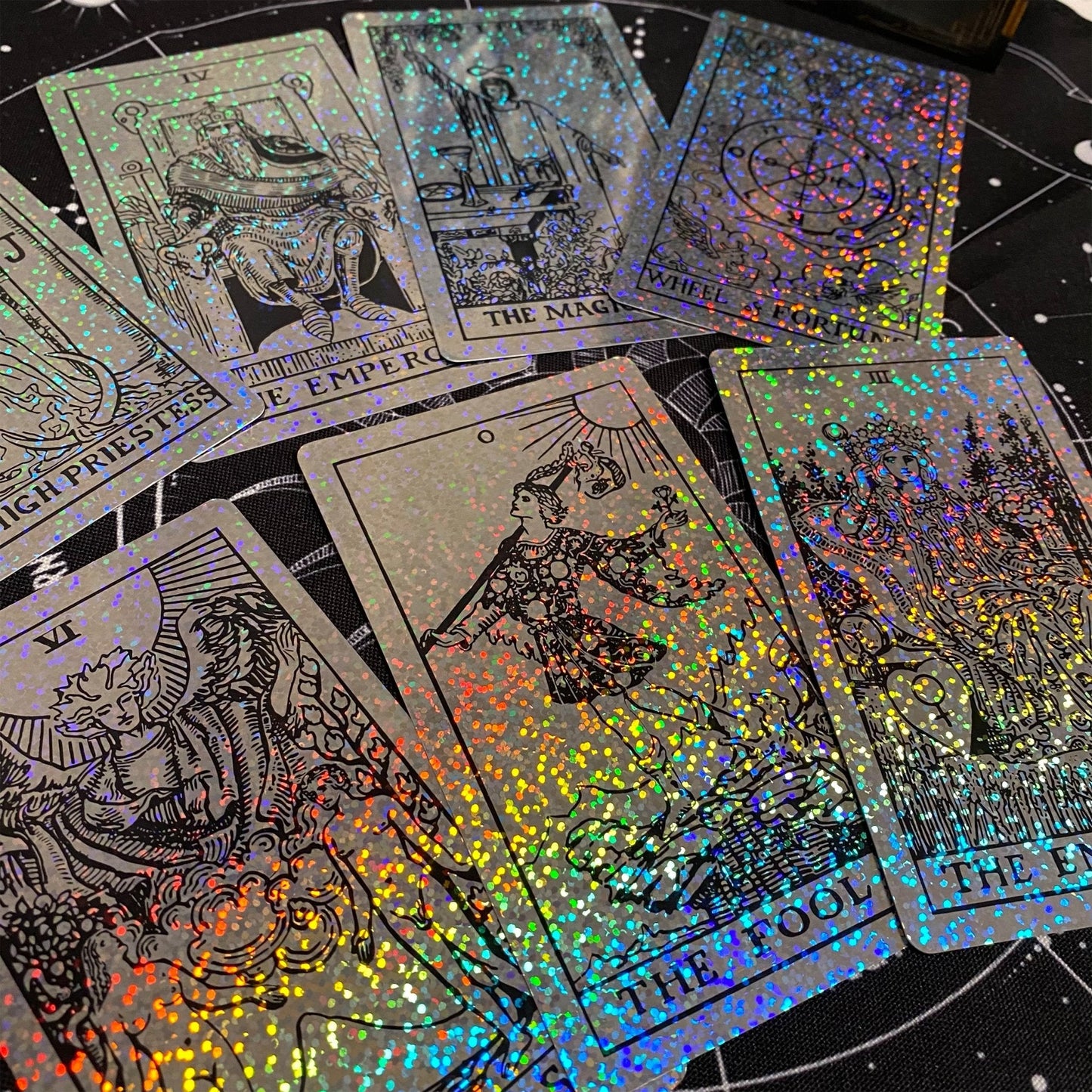 Rider Waite Holographic Crystal Foil Tarot Deck