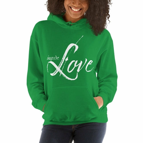 Womens Hoodie - Pullover Hooded Sweatshirt - Graphic/inspire Love