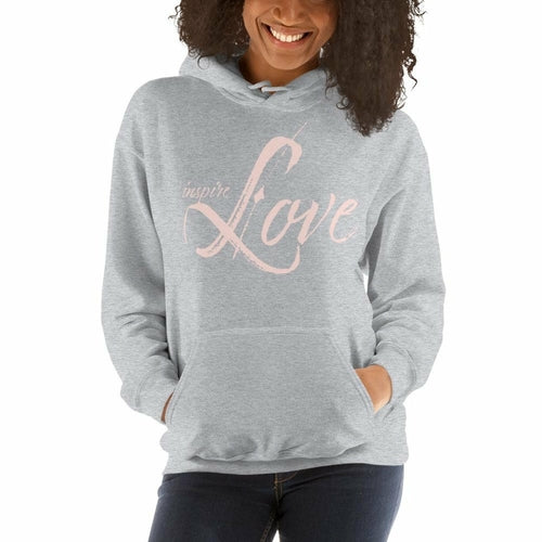 Womens Hoodie - Pullover Hooded Sweatshirt - Graphic/inspire Love